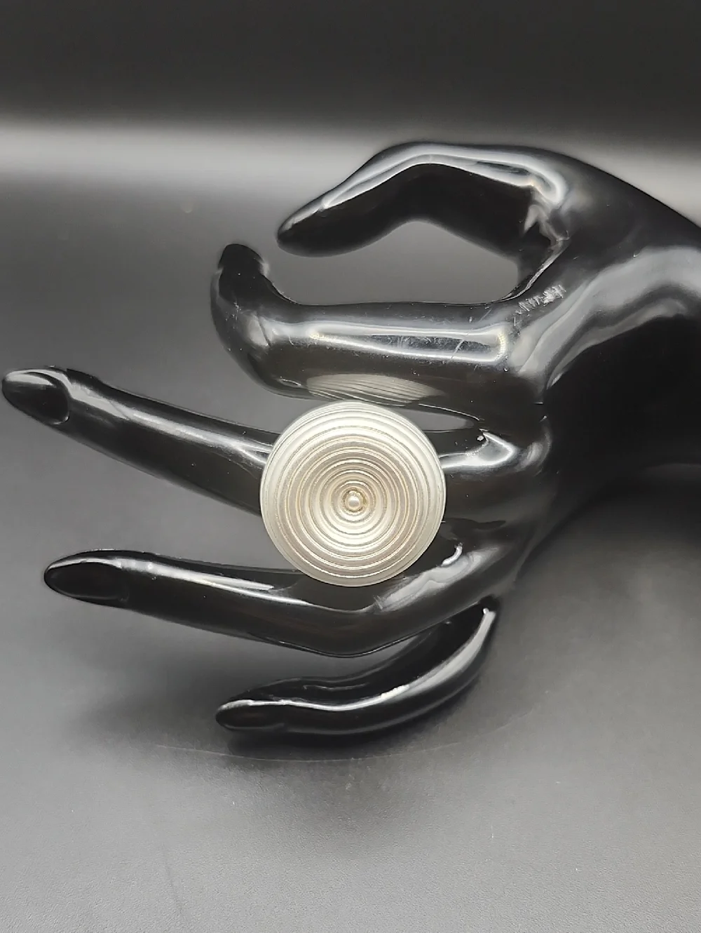 Concentric Silver Spiral Ring - Size 8.5